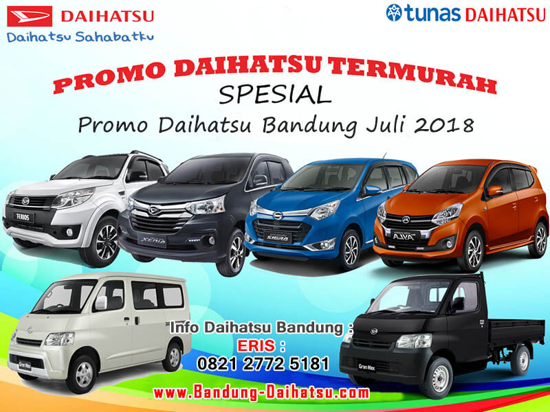 Promo Daihatsu Granmax Bandung DP Nett Juli 2018