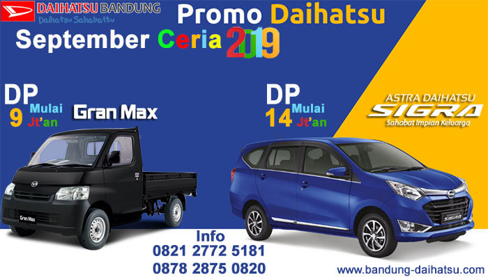 Promo Daihatsu September Ceria Bandung 2019  Sales : 0878 