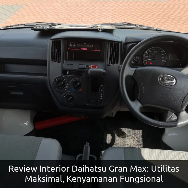 Review Interior Daihatsu Gran Max: Utilitas Maksimal, Kenyamanan Fungsional