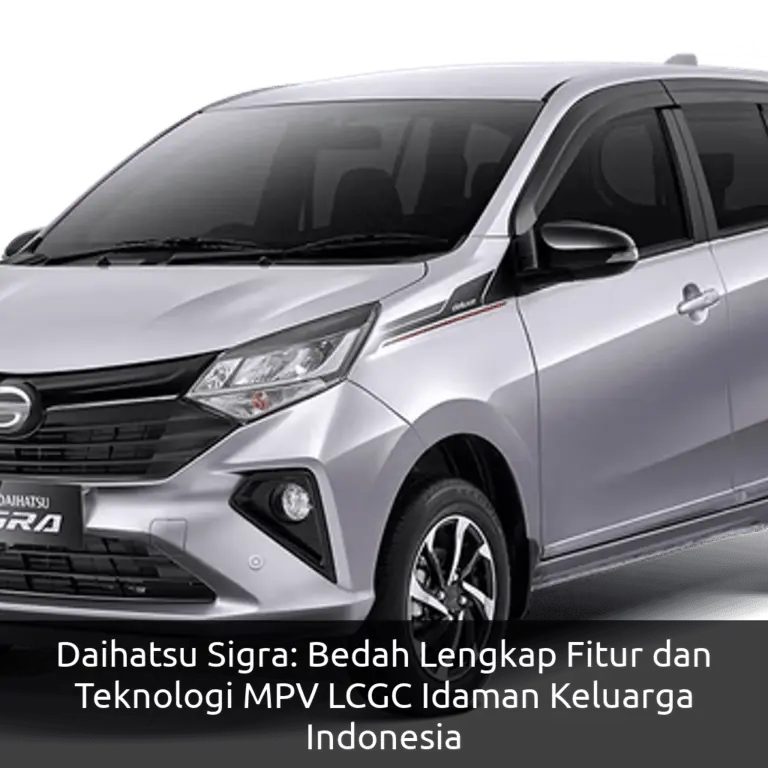 Daihatsu Sigra: Bedah Lengkap Fitur dan Teknologi MPV LCGC Idaman Keluarga Indonesia